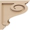 Ekena Millwork 5"W x 10"D x 10"H Classic Scroll Rough Cedar Woodgrain TimberThane Corbel, Primed Tan CORUR05X10X10SCRRCPR - alternate 2